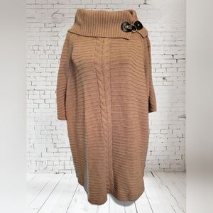 Lane Bryant Tan Cowl Neck Sweater